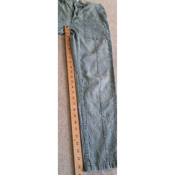 Anthropologie Jeans Women's 27 The‎ Wanderer Straight Leg Mid Rise Floral Boho - Picture 14 of 14